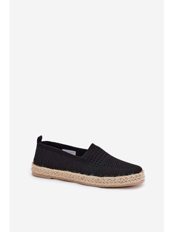 Women's Espadrilles With Braiding Vinceza 13624 Black