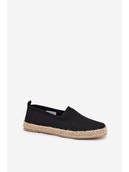 Moteriškos espadrilės su pynėmis Vinceza 13624 juodos