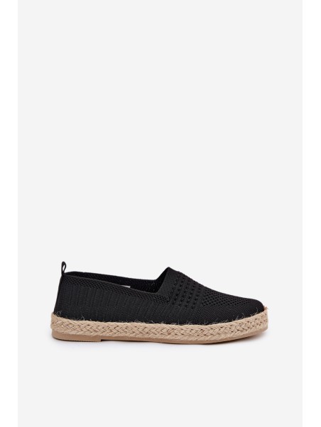 Moteriškos espadrilės su pynėmis Vinceza 13624 juodos