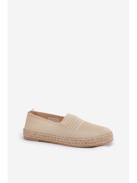 Moteriškos espadrilės su pynimu Vinceza 13624 smėlio spalvos