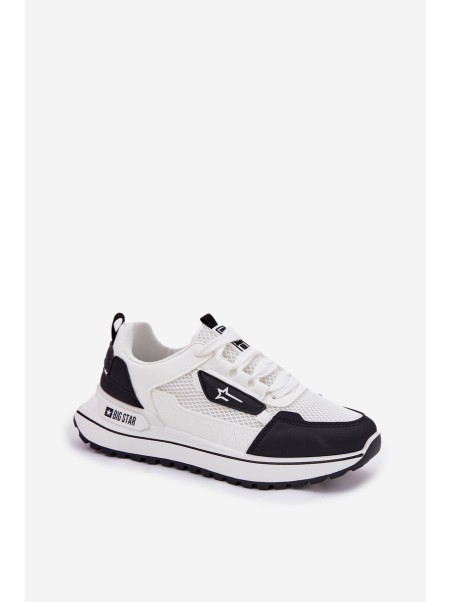 Women's Sports Shoes On Platform Big Star RR274A223 HI-POLY SYSTEM Black-White