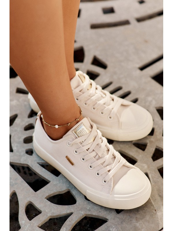 Women's Fabric Sneakers Big Star RR274768 Beige