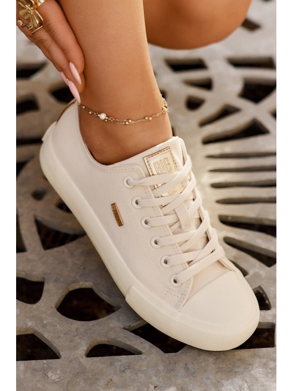 Women's Fabric Sneakers Big Star RR274768 Beige 2