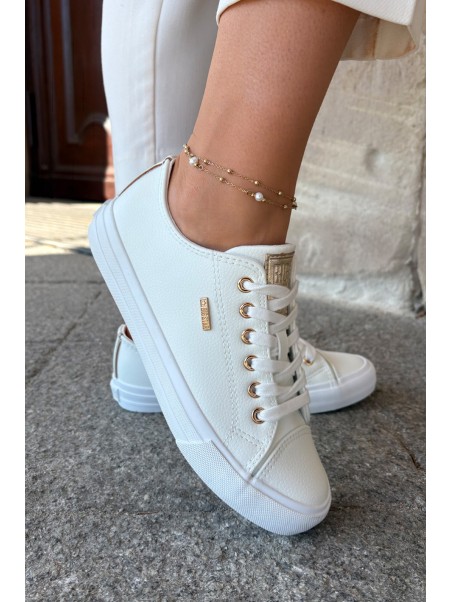 Women's Sneakers Made Of Eco Leather Big Star RR274748 White