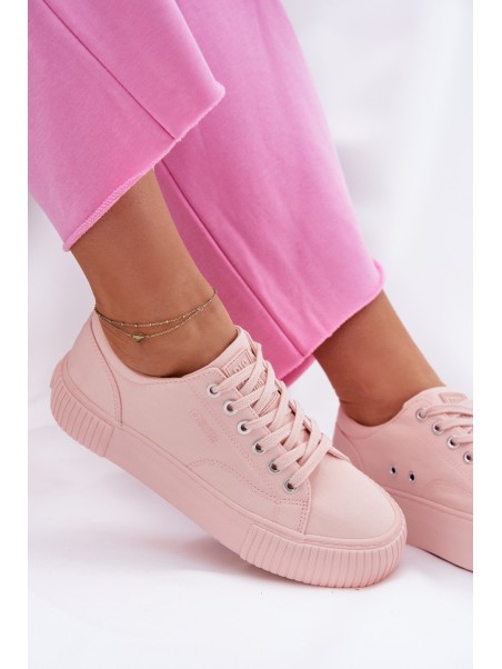 Women's Fabric Sneakers Big Star RR274404 Pink
