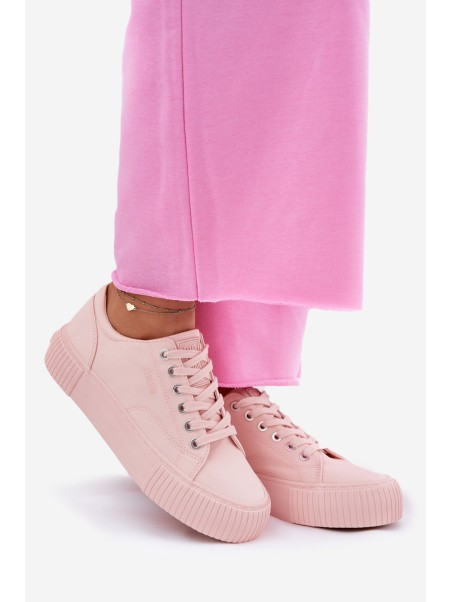 Women's Fabric Sneakers Big Star RR274404 Pink