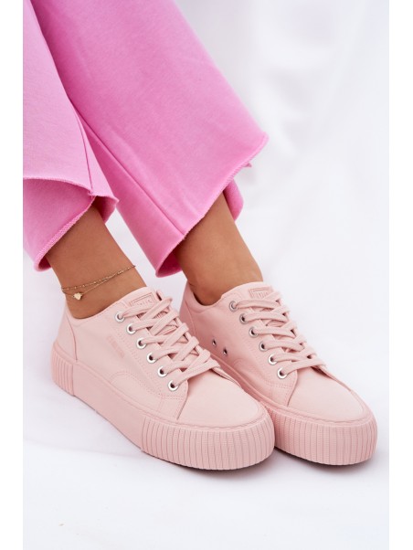 Women's Fabric Sneakers Big Star RR274404 Pink