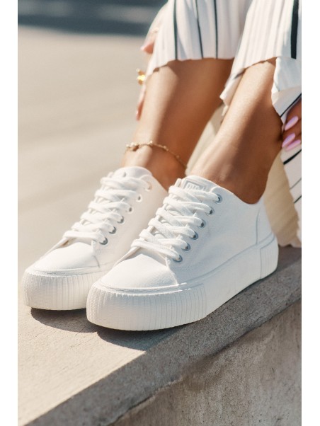 Fabric Women's Sneakers Big Star RR274405 White