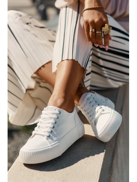 Fabric Women's Sneakers Big Star RR274405 White