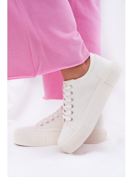 Fabric Women's Sneakers Big Star RR274405 White