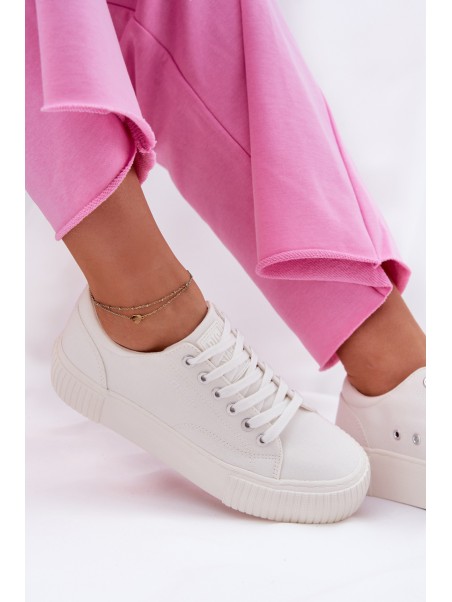Fabric Women's Sneakers Big Star RR274405 White