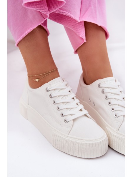 Fabric Women's Sneakers Big Star RR274405 White