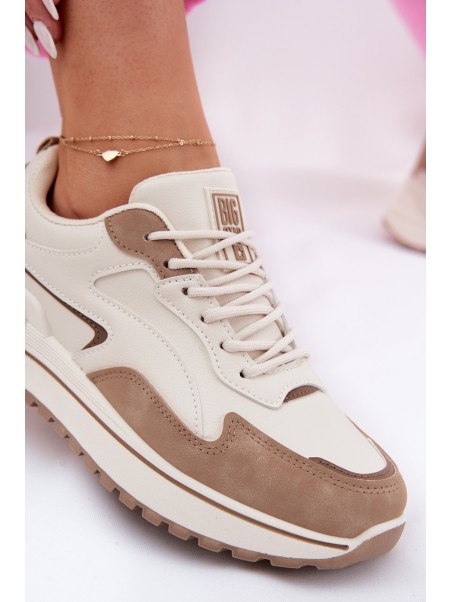 Womens Sneakers Big Star RR274A216 HI-POLY SYSTEM Beige