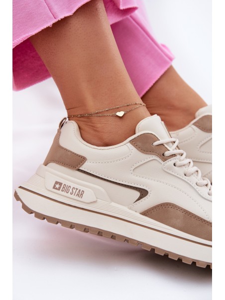 Womens Sneakers Big Star RR274A216 HI-POLY SYSTEM Beige
