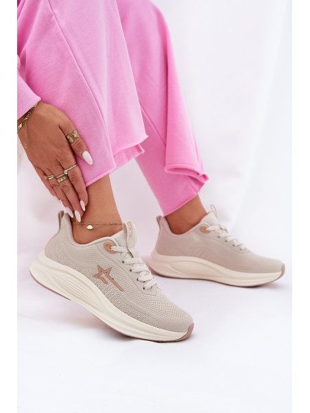 Sports Shoes Sneakers Women Big Star RR274A145 HI-POLY SYSTEM Beige