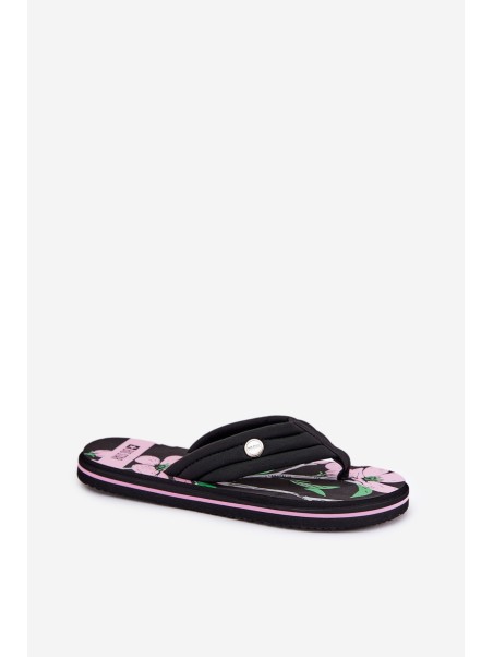 Ladies Foam Flip Flops Big Star RR274A111 Black