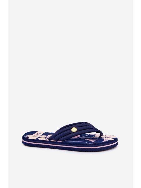 Women's Foam Flip Flops Big Star RR274A109 Navy Blue