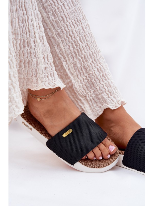 Ladies Slippers Big Star RR274A108 Black