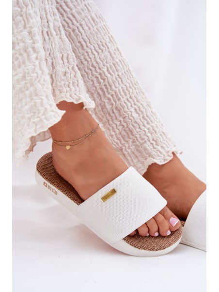 Ladies Slippers Big Star RR274A103 White