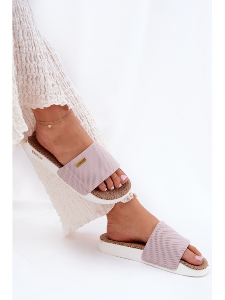 Ladies Flip Flops Big Star RR274A105 Light Pink