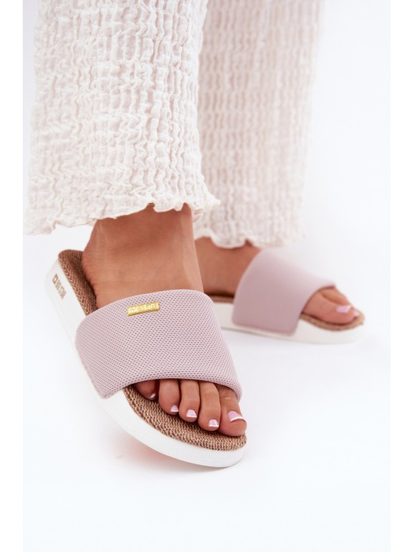 Ladies Flip Flops Big Star RR274A105 Light Pink