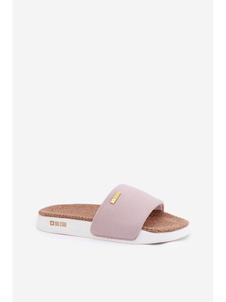Ladies Flip Flops Big Star RR274A105 Light Pink