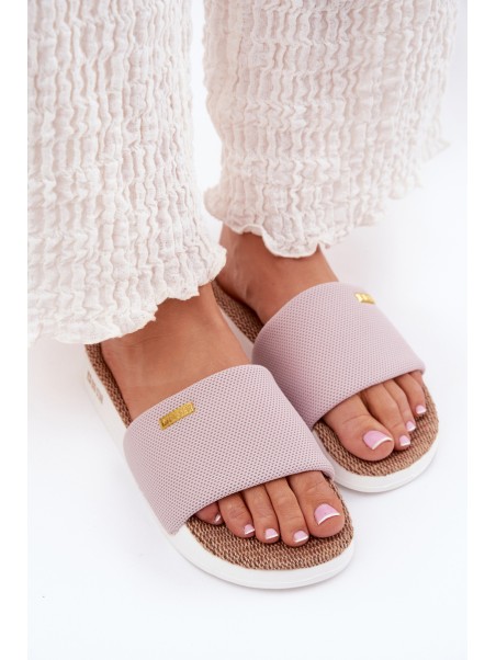 Ladies Flip Flops Big Star RR274A105 Light Pink