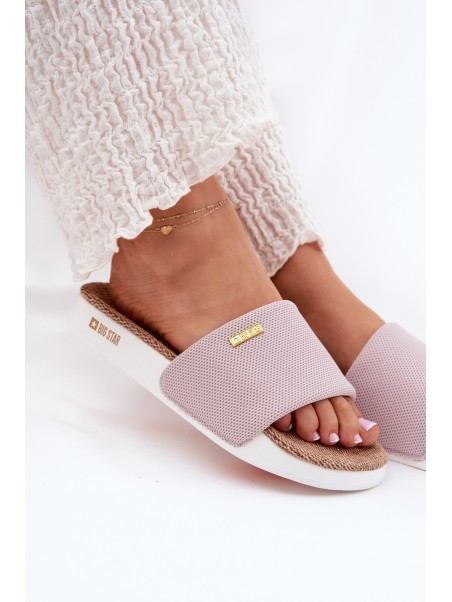 Ladies Flip Flops Big Star RR274A105 Light Pink
