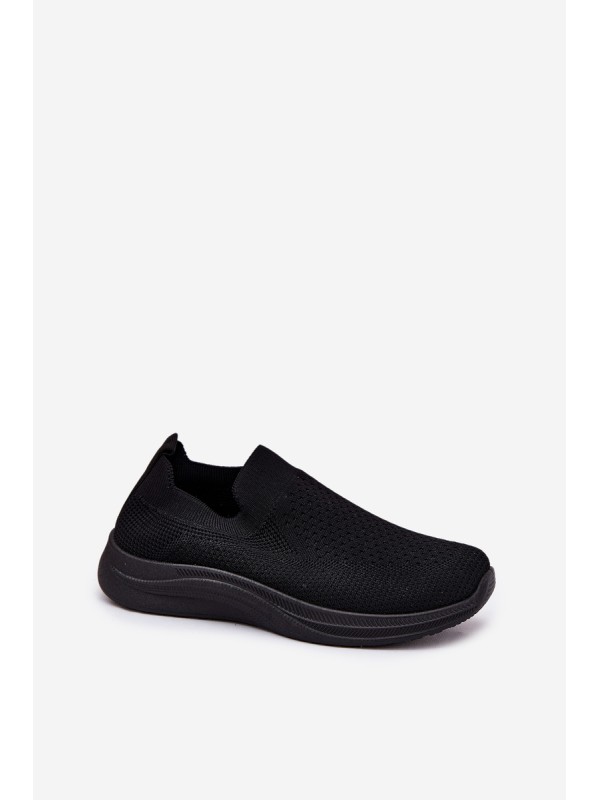 Fabric Slip-On Women's Sports Shoes Black Astusa
