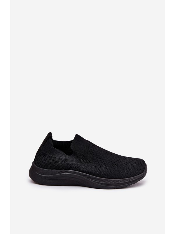 Fabric Slip-On Women's Sports Shoes Black Astusa