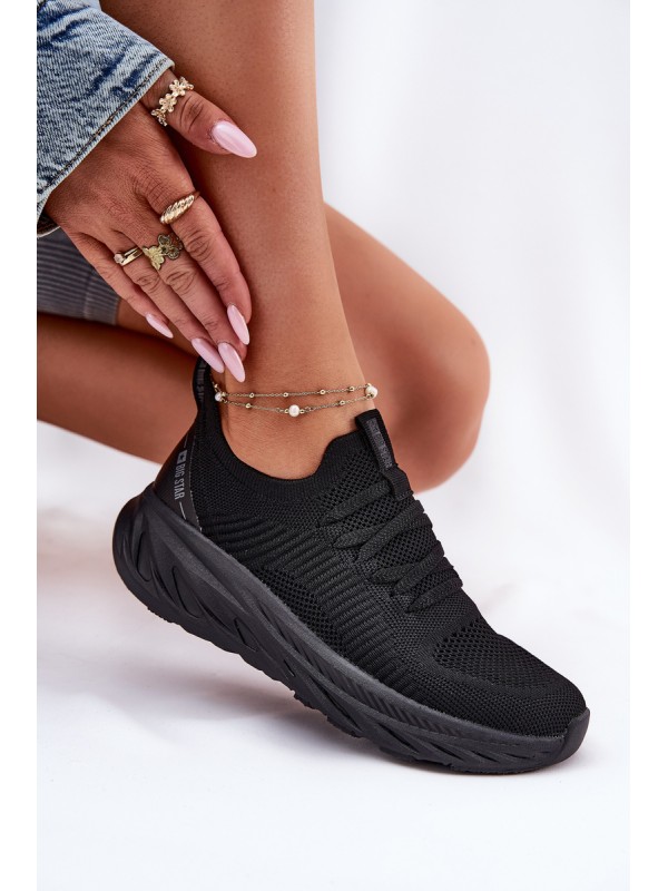 Slip-on Lightweight Women's Sports Shoes Big Star RR274A132 HI-POLY SYSTEM Black