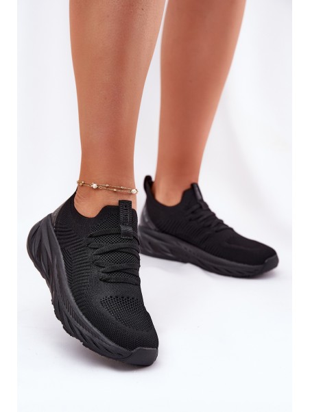 Slip-on Lightweight Women's Sports Shoes Big Star RR274A132 HI-POLY SYSTEM Black
