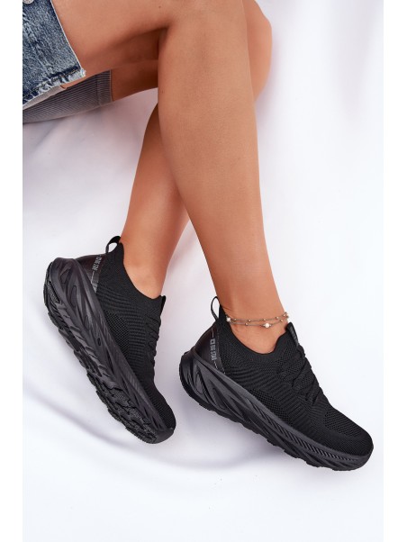 Slip-on Lightweight Women's Sports Shoes Big Star RR274A132 HI-POLY SYSTEM Black