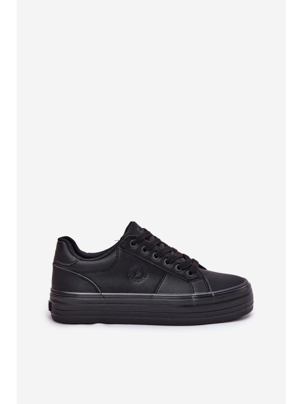Eco Leather Women's Sneakers On Platform Big Star RR274299 Black