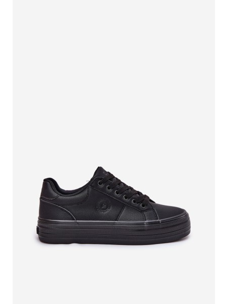 Eco Leather Women's Sneakers On Platform Big Star RR274299 Black