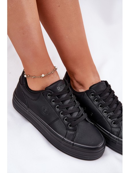 Eco Leather Women's Sneakers On Platform Big Star RR274299 Black