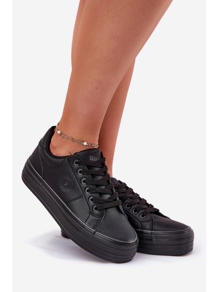 Eco Leather Women's Sneakers On Platform Big Star RR274299 Black