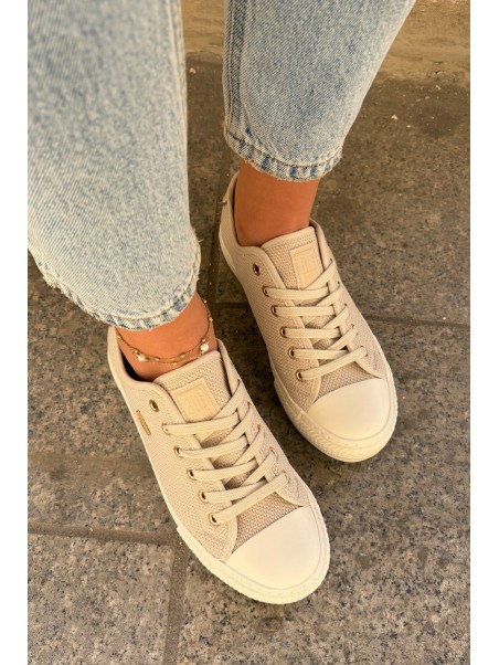 Women's Fabric Sneakers Big Star RR274767 Beige