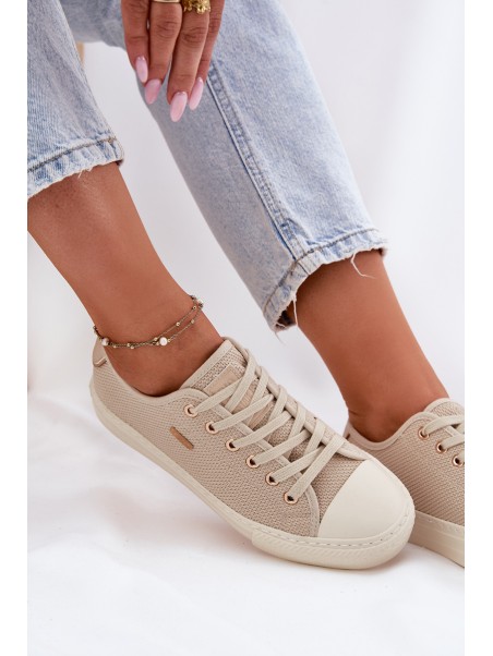 Women's Fabric Sneakers Big Star RR274767 Beige