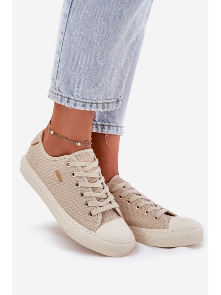 Women's Fabric Sneakers Big Star RR274767 Beige