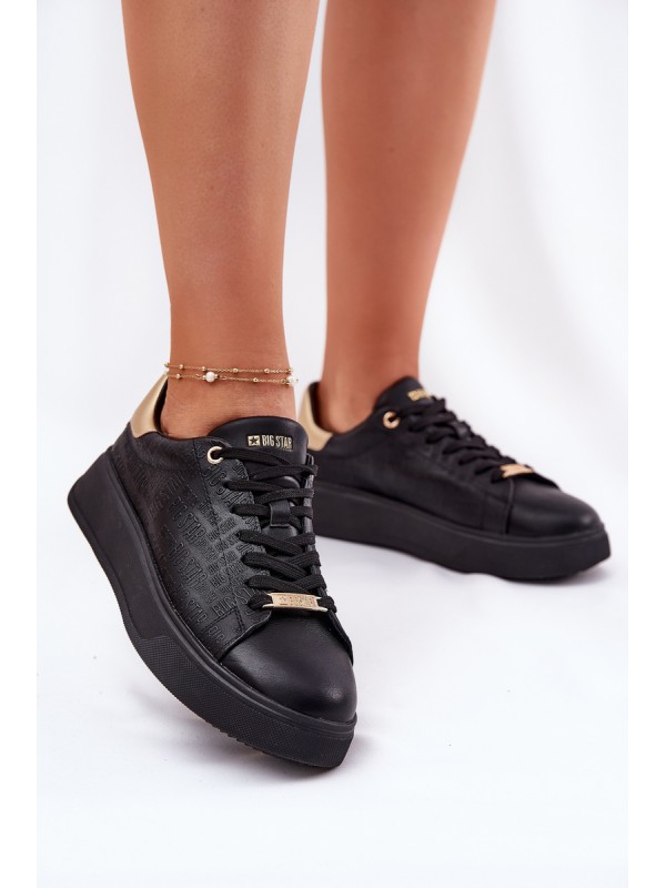Women's Sneakers From Eco Leather Big Star RR274257 Black
