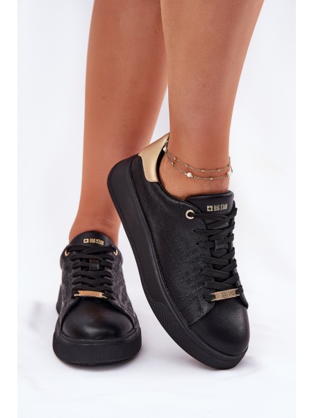 Women's Sneakers From Eco Leather Big Star RR274257 Black