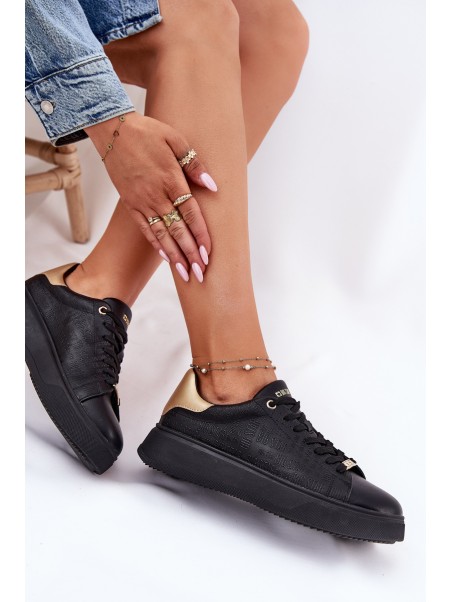 Women's Sneakers From Eco Leather Big Star RR274257 Black