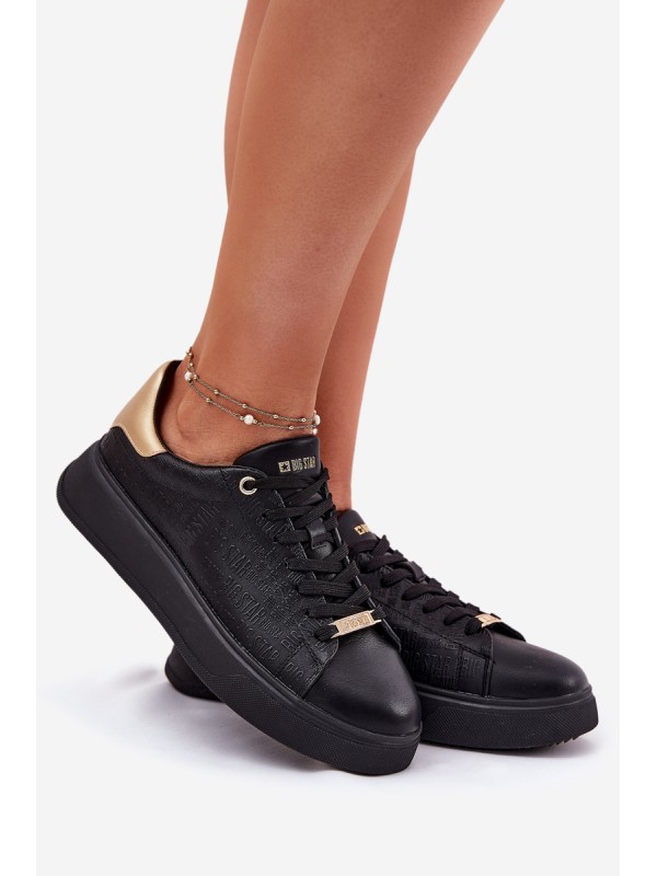 Women's Sneakers From Eco Leather Big Star RR274257 Black