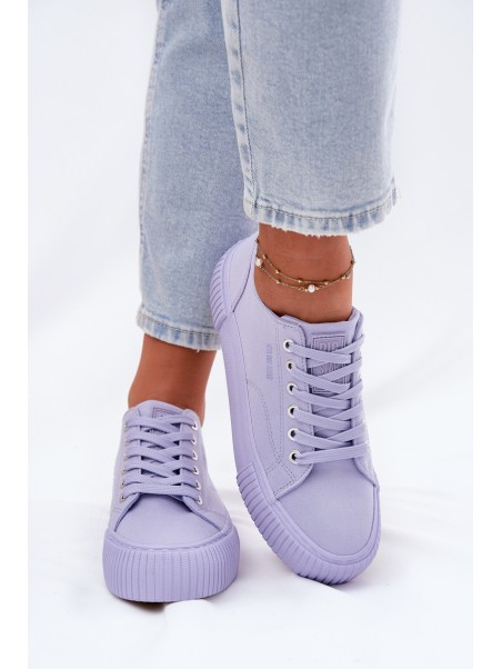 Women's Fabric Sneakers Big Star RR274406 Purple