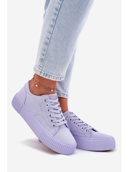 Women's Fabric Sneakers Big Star RR274406 Purple