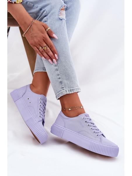 Women's Fabric Sneakers Big Star RR274406 Purple