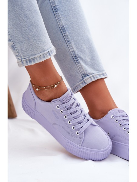 Women's Fabric Sneakers Big Star RR274406 Purple
