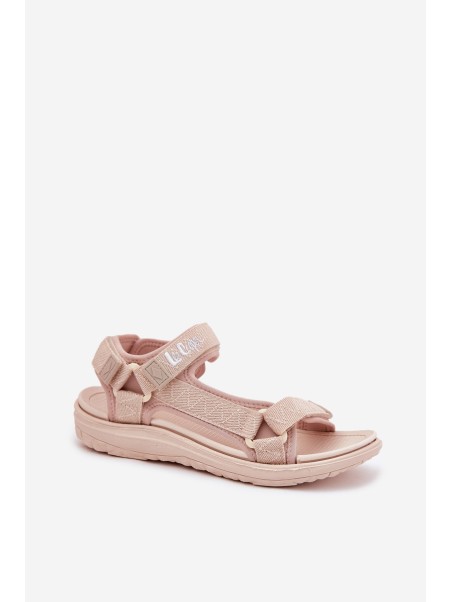 Moteriškos medžiaginės basutės su lipdukais Lee Cooper LCW-25-34-3560 Beige