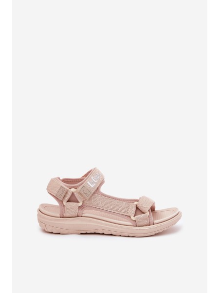 Moteriškos medžiaginės basutės su lipdukais Lee Cooper LCW-25-34-3560 Beige